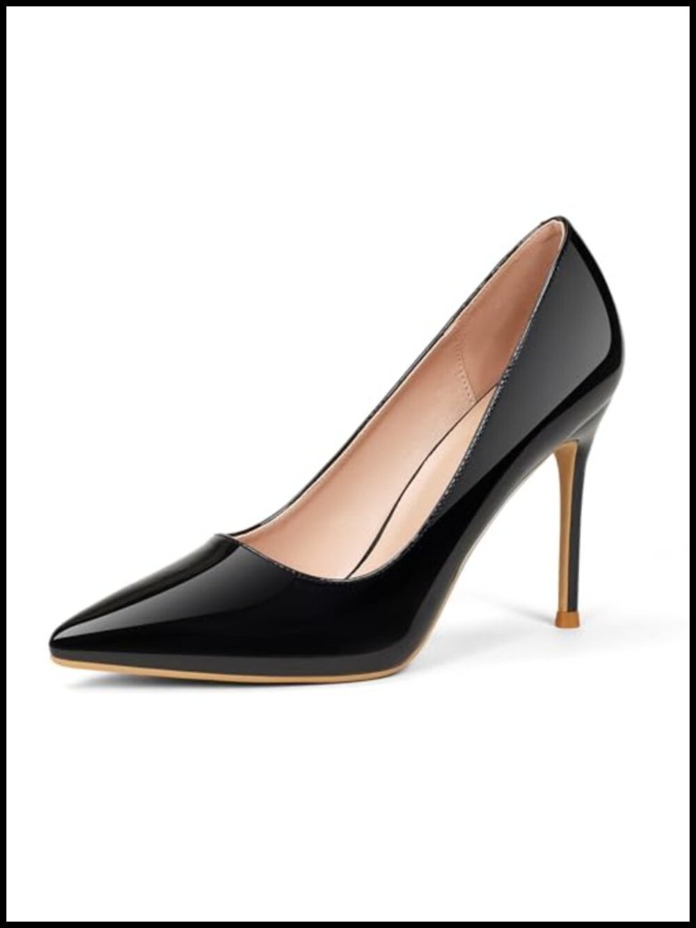 Women's Closed Toe Stiletto Heels 4 Inch Pointed Toe Pumps Party Wedding
